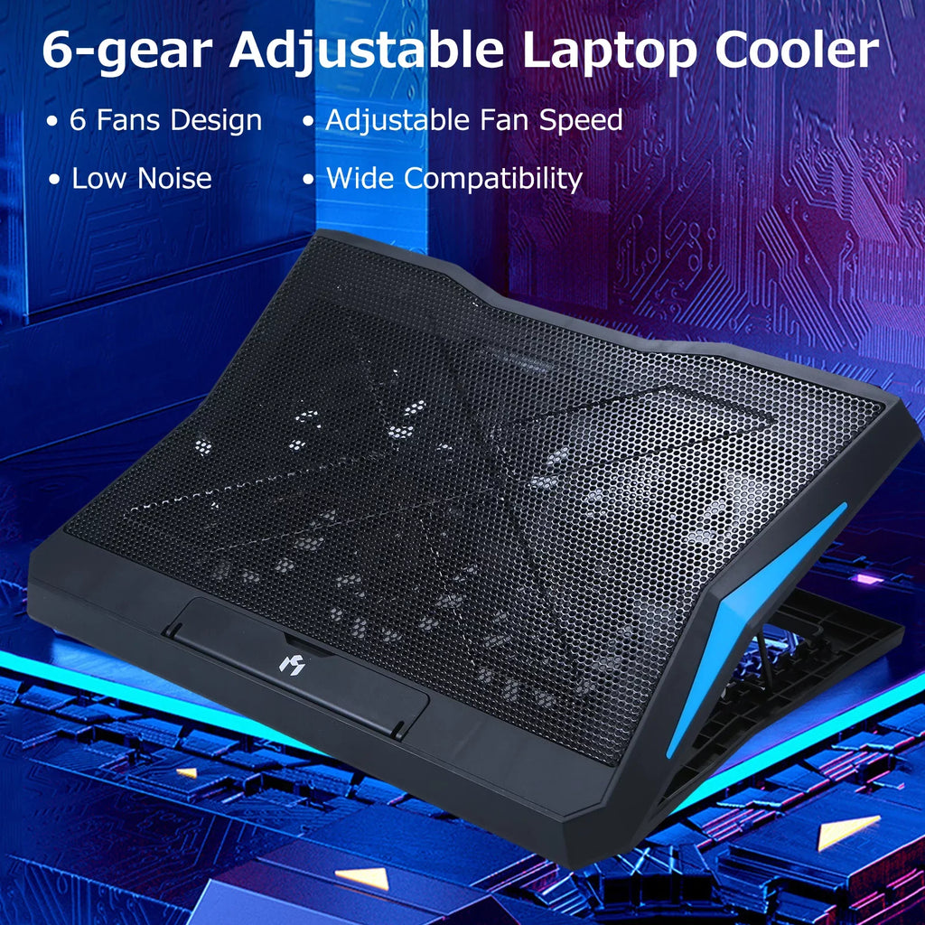 Comfortable Heat Noise Efficient Viewing and Fans for Andoer Stand, Angle Low 6 Cooler Laptop Dissipation
