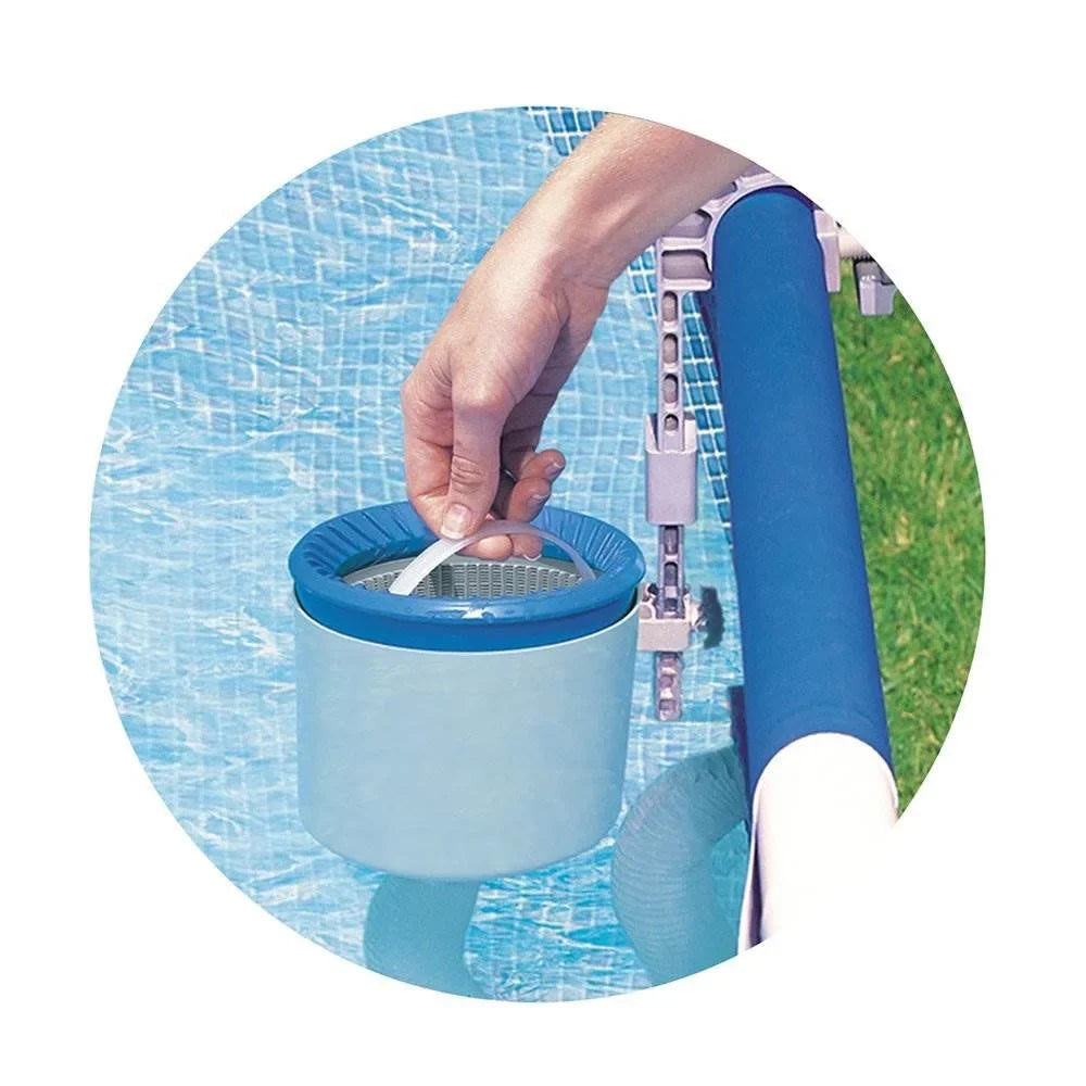 Mounted Filter Wall Skimmer GPH Intex Cartridge and Pool Clear 2500 Krystal Pump