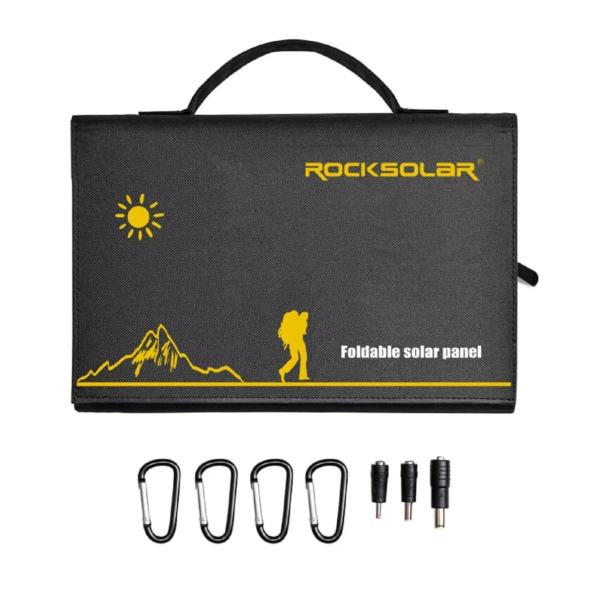 Charger Solar 60W Foldable Battery Panel, Solar USB 12V Portable ROCKSOLAR