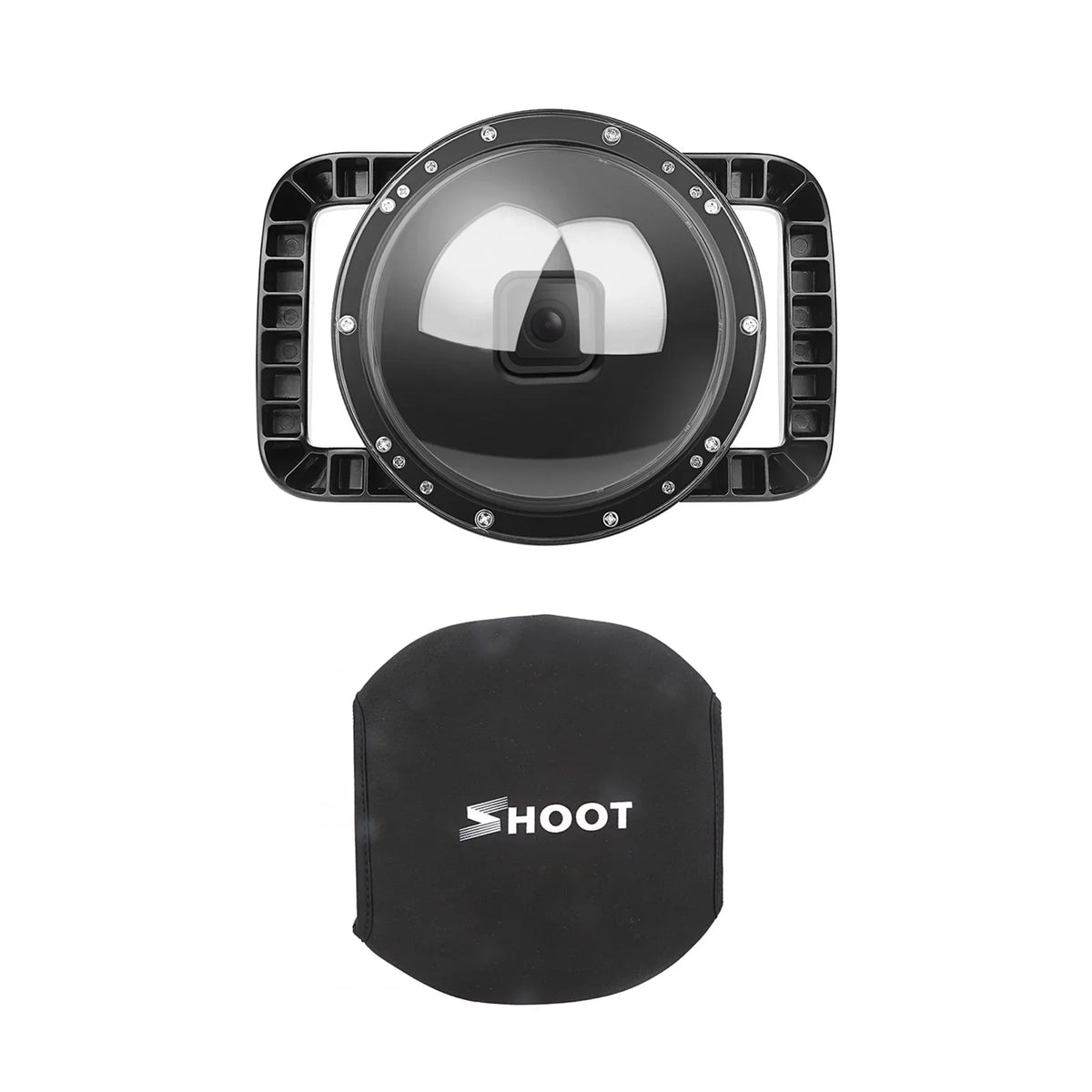 Port 180° Waterproof 45m Case Port,10 9 Handle Case Port Dual Port ive Dome Handle Camera ERYUE Camera ZDHF 45m Mashem Case SHOOT Dual Waterproof Case Camera Camera