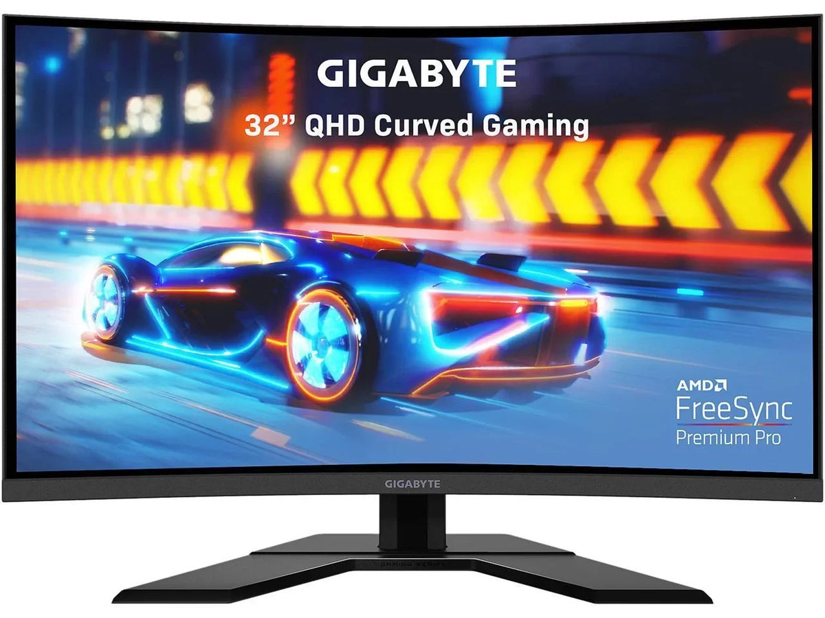 1.2, FreeSync G32QC HDR400, Monitor QHD Gaming 32" DisplayPort Premium 1 1ms Pro, 3.0 VESA A 165Hz 1440, DCI-P3, x 2 x 2K HDMI Curved GIGABYTE 2,0, x 2560 93% USB x 2