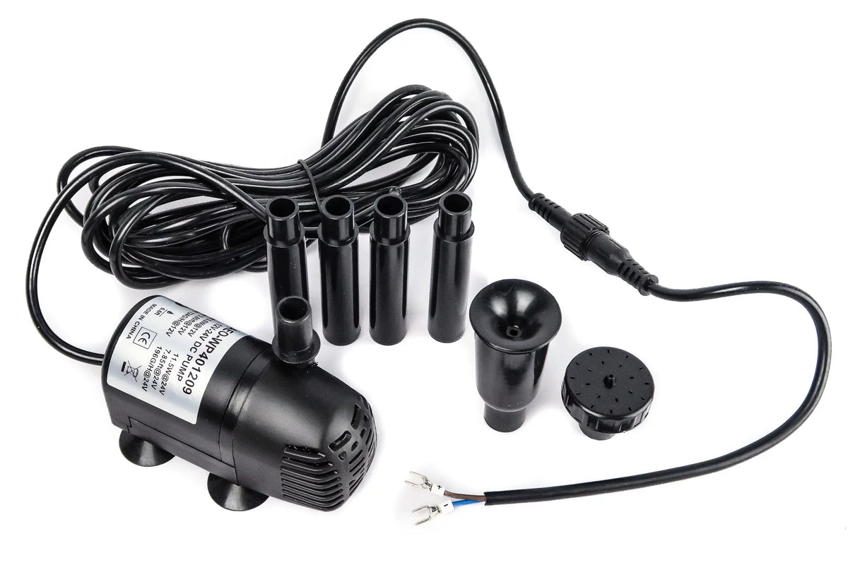 Hydroponics DC 12V-24V Fountain Brushless 196 Submersible Water Solar for GPH Pump and AEO Aquaponics