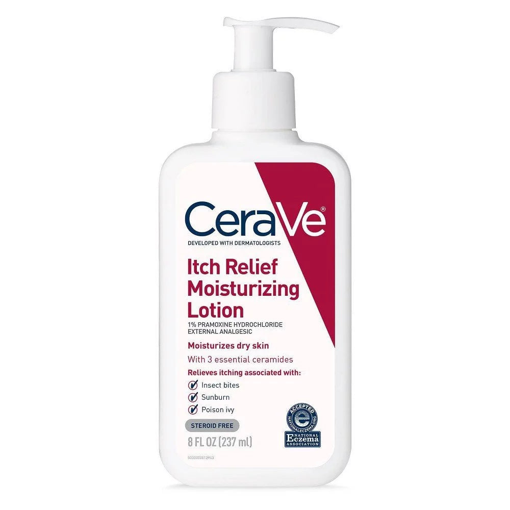 CeraVe 8 with Relief Moisturizing Lotion Ounce Pramoxine Itch Hydrochloride |