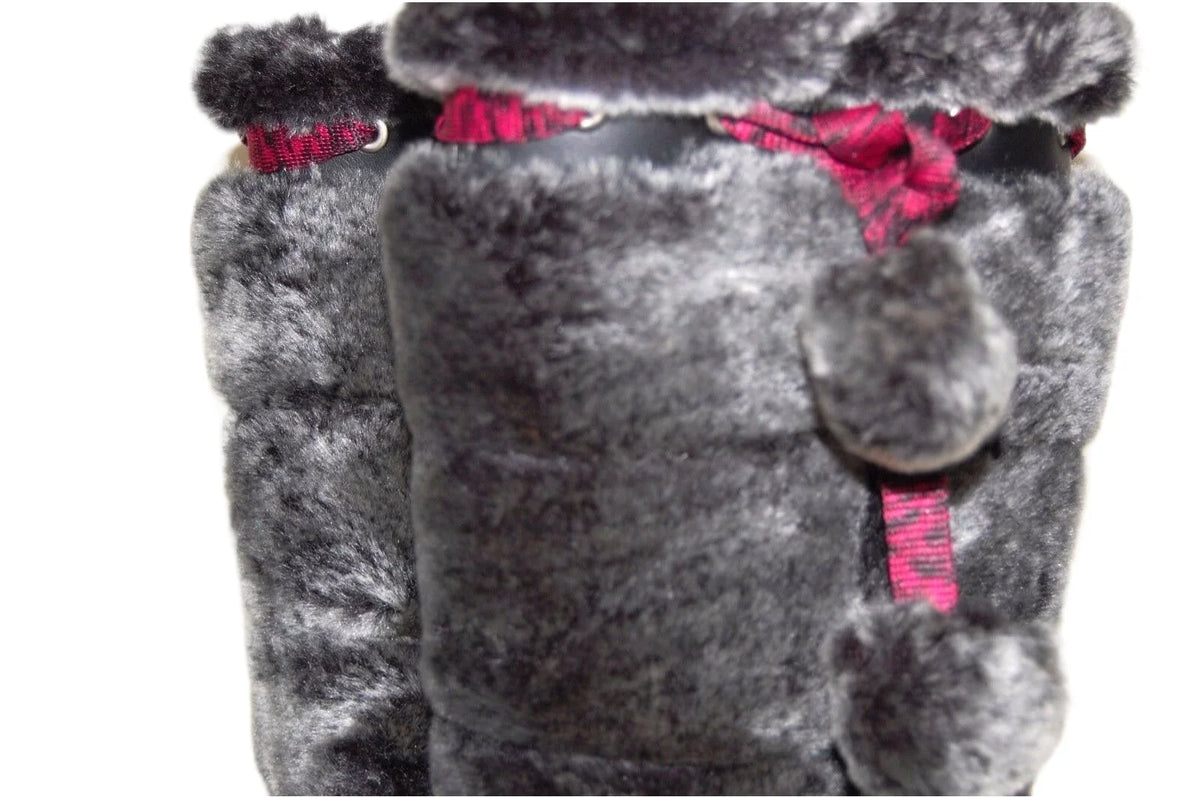 US Black Timberland Preschool Tall Youth Winterberry size 59794 1.5 Boot Fur Medium