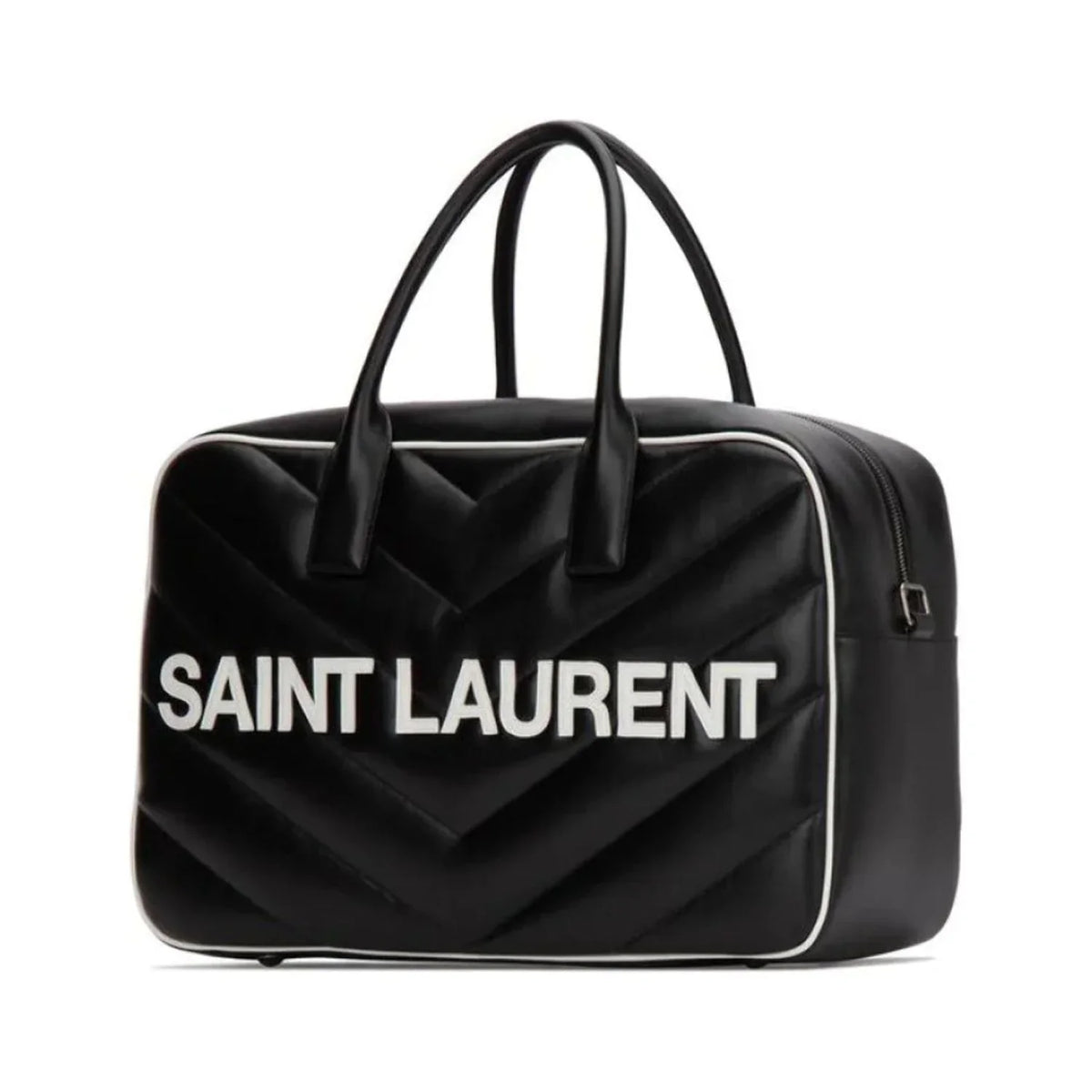 Duffel Miles Bowling Calf Saint New Black Leather Laurent 525145 Bag Logo