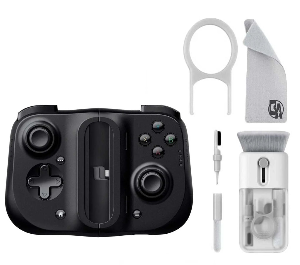 Razer Electric - Cleaning Axtion Gaming Controller Used for Kishi With - Bundle Black Bolt iOS - kit