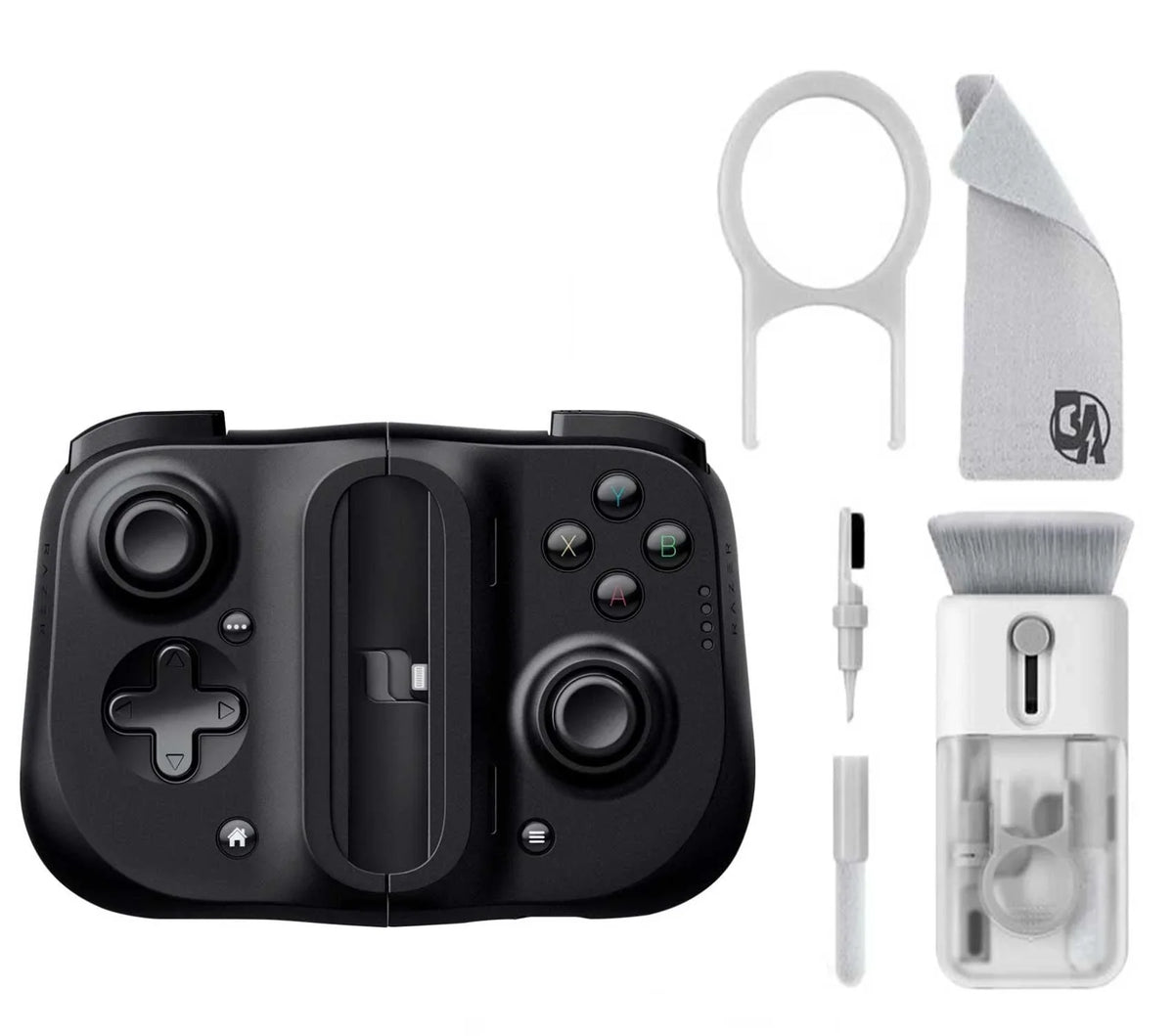Razer Electric - Cleaning Axtion Gaming Controller Used for Kishi With - Bundle Black Bolt iOS - kit
