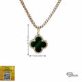 Malachite Charm VC 10K Gold Inspired