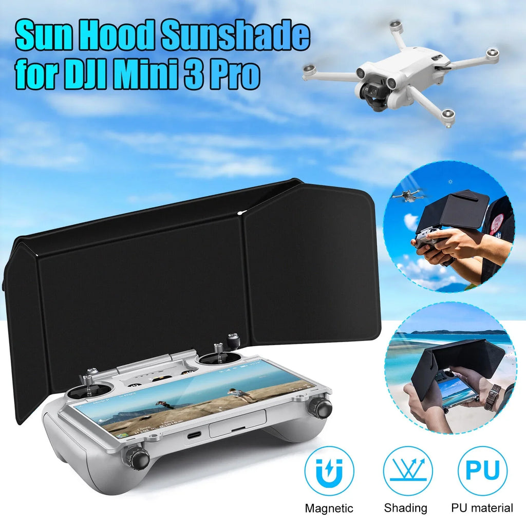 RC Pro Accessories for DJI Mini Sunshade Hood Protector Cover 3 Controller Sun