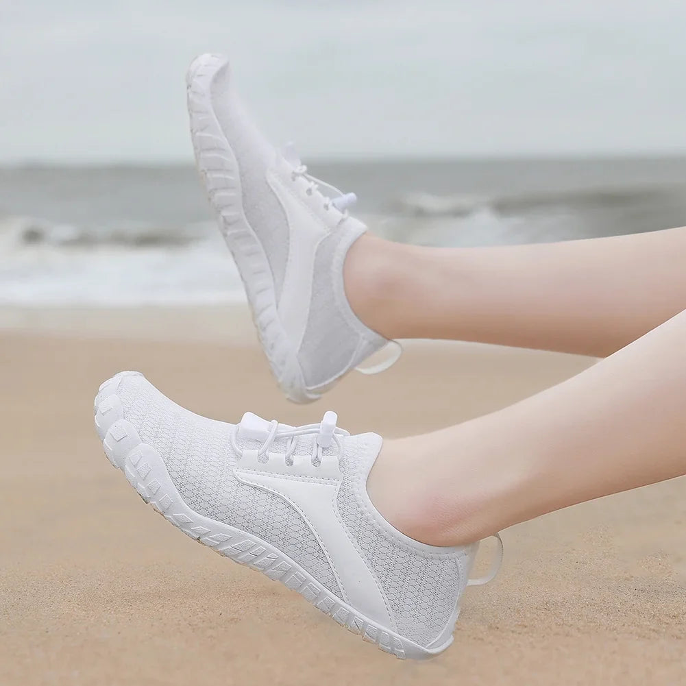Dry Shoes Non-slip White) Barefoot Shoes for SunyaMood Water Men Quick (38 Beach Women