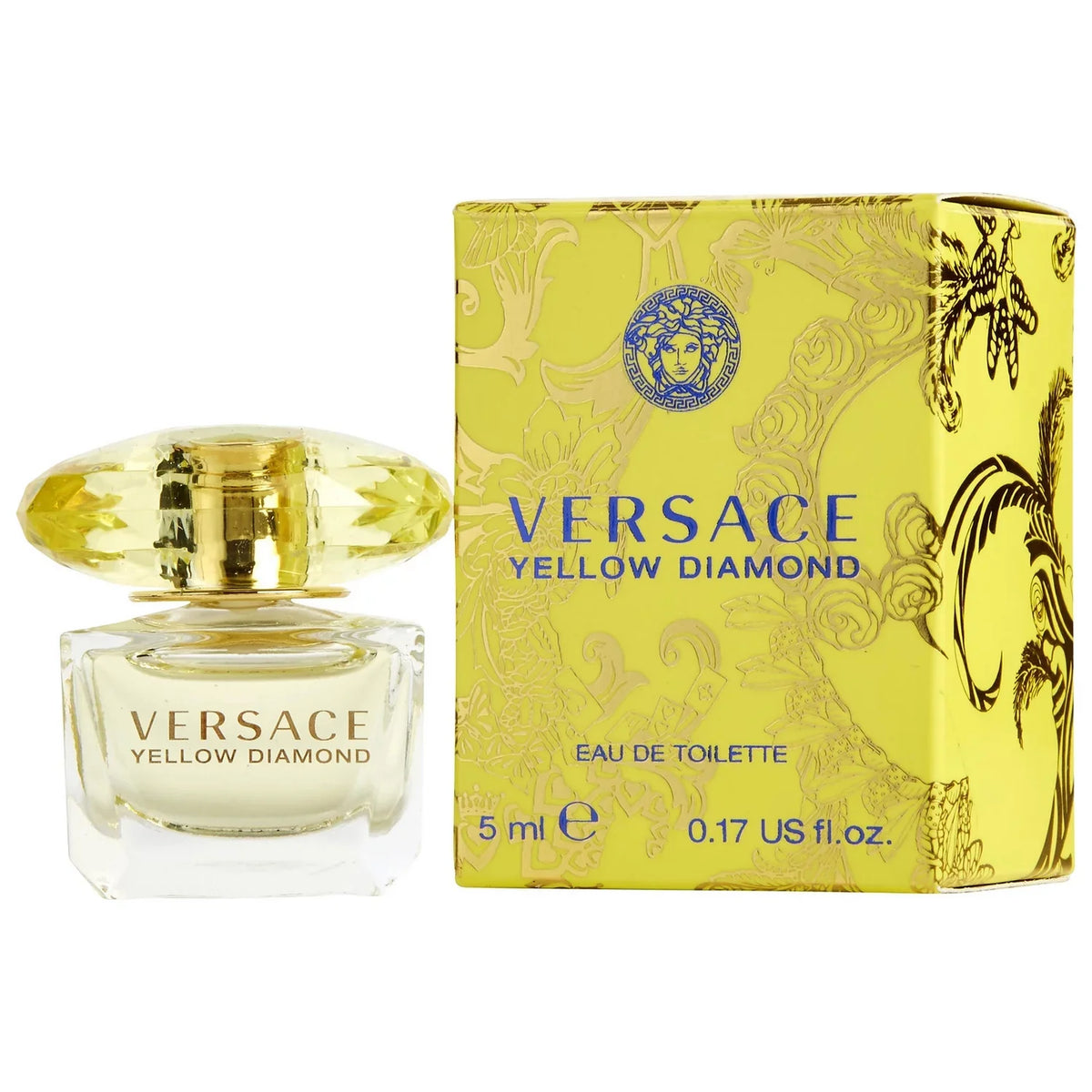 Versace Noir Yellow 3PK Kit 5ml Diamond Vanitas EDT EDP, - EDT, Crystal