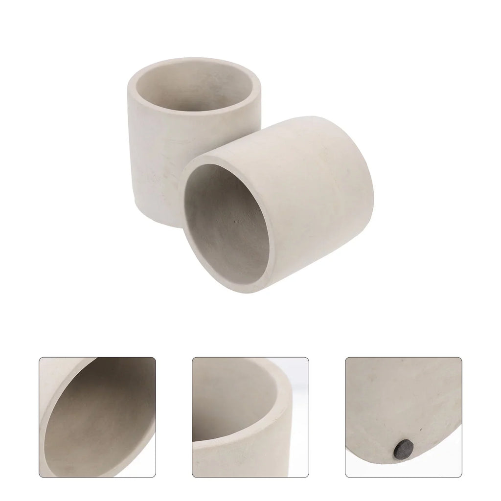 Multi-function Pot Succulent Cement Flower 2Pcs Household Pot Planting