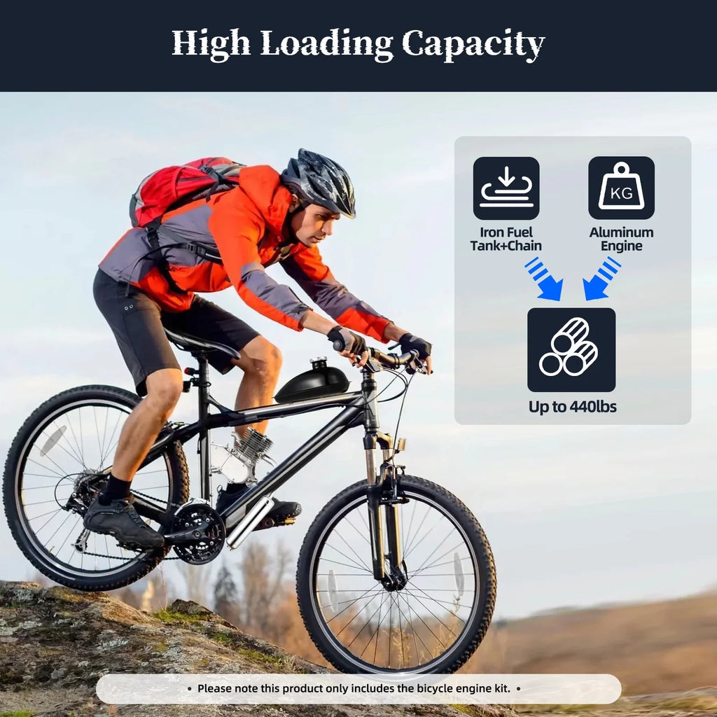 Bicycle for Motorized Bicycle 2 Miumaeov Kit Engine Engine /28" Full Bike Set 26" Most 100CC Petrol Gas Kit Stroke