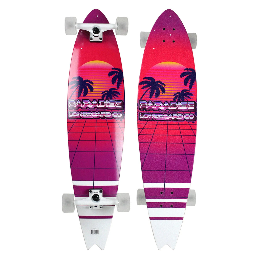 Complete Swallow Retro Shape Longboard Fish 39.5" x 9.5" Paradise Tail