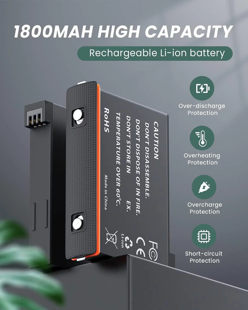 1800mAh Charging Misro High One Card & Channel Station Slots Battery x3 Station Capacity, for with SD Battery Insta360 Charger 2 Camera
