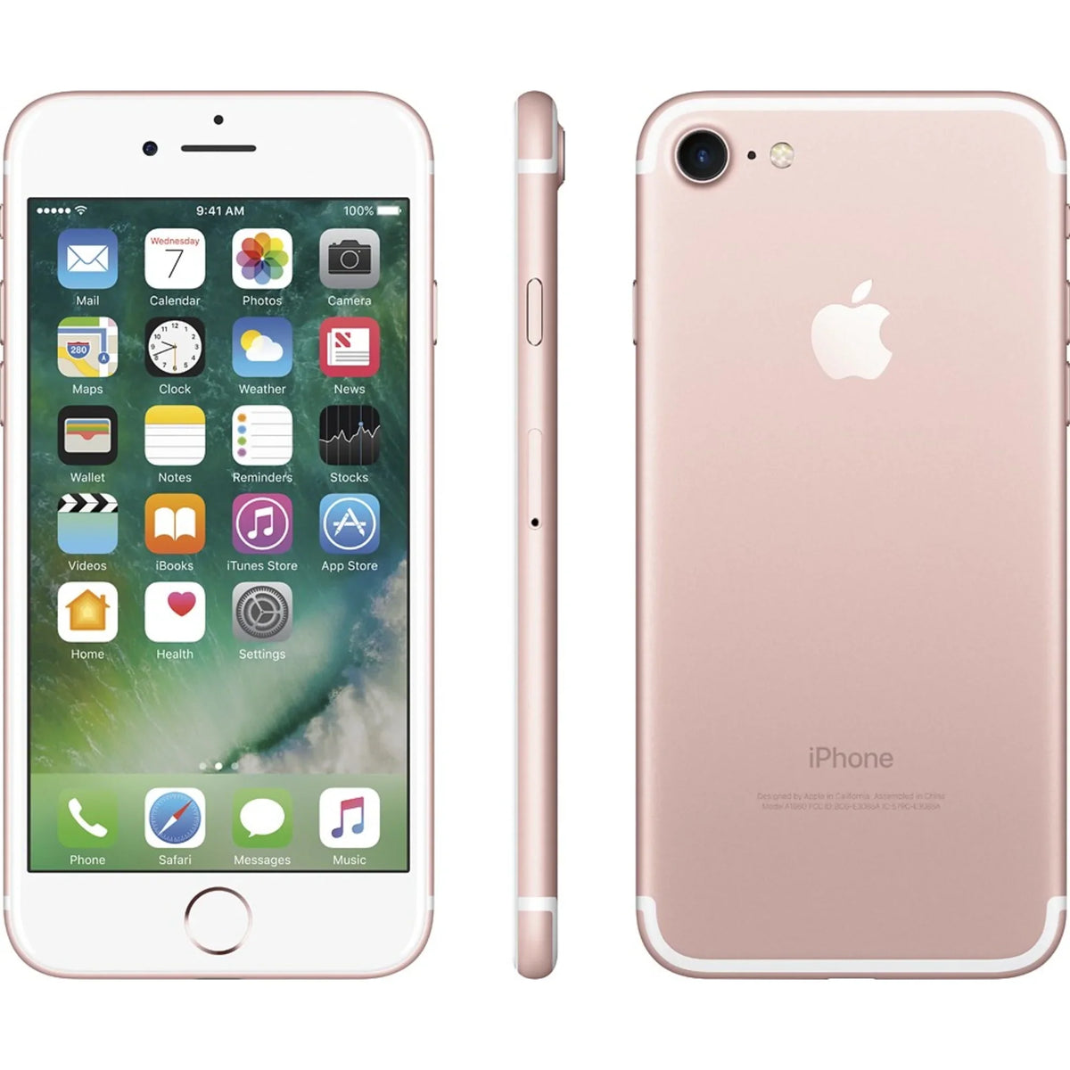 LTE Quad-Core Restored - 12MP GSM Unlocked with Apple iPhone Gold Rose 7 Camera 4G (Refurbished) 32GB Smartphone