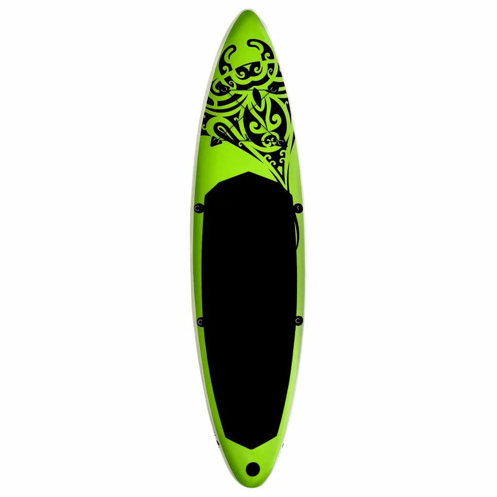 Inflatable 120.1"x29.9"x5.9" Suzicca Green Paddleboard Set