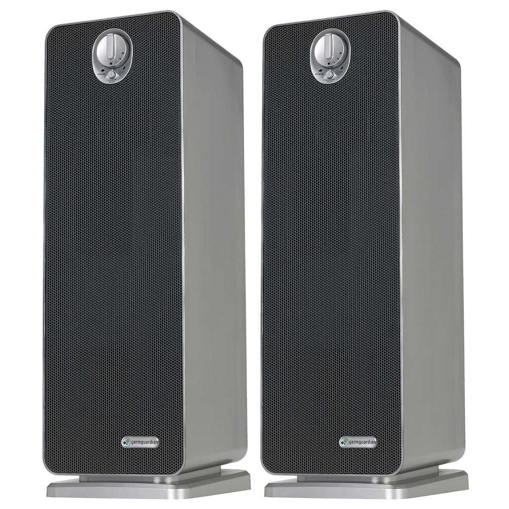 Air HEPA Reduction, Purifier, with Sanitizer GermGuardian 22 True and Odor 2-pack UV