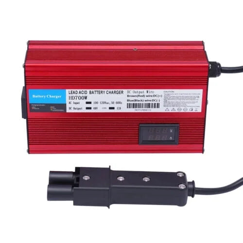 Charging Pin Battery Amp Trickle Golf 12 Plug Mode Charger Barrel Cart 48 2 Volt