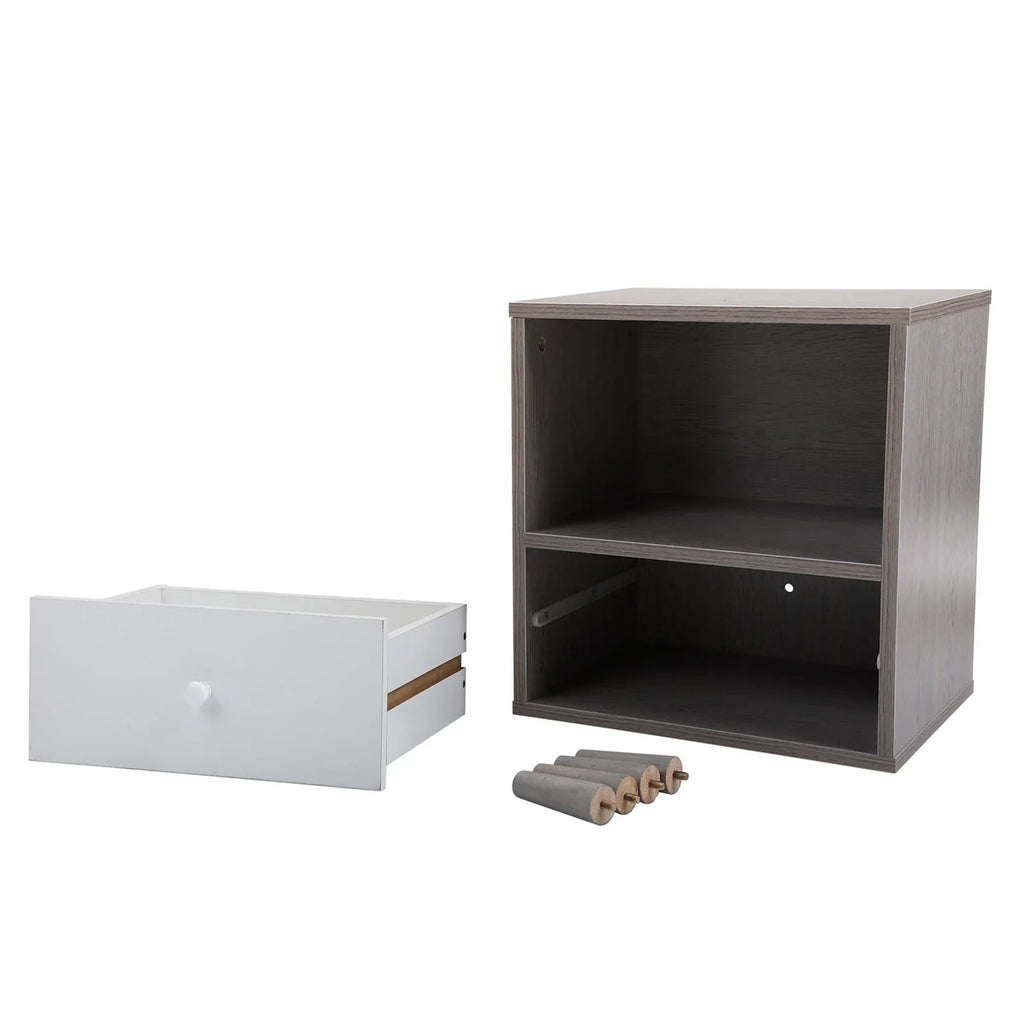 Of Low Of Tables 2 ,With Walmeck Bedroom Side Low Table Set Bedside Sofa 2 Bedside Bedside Cabinet Set Cabinet Room Room End Table Table Set And Compartment - Drawer With End With (2) Drawer 2 Low