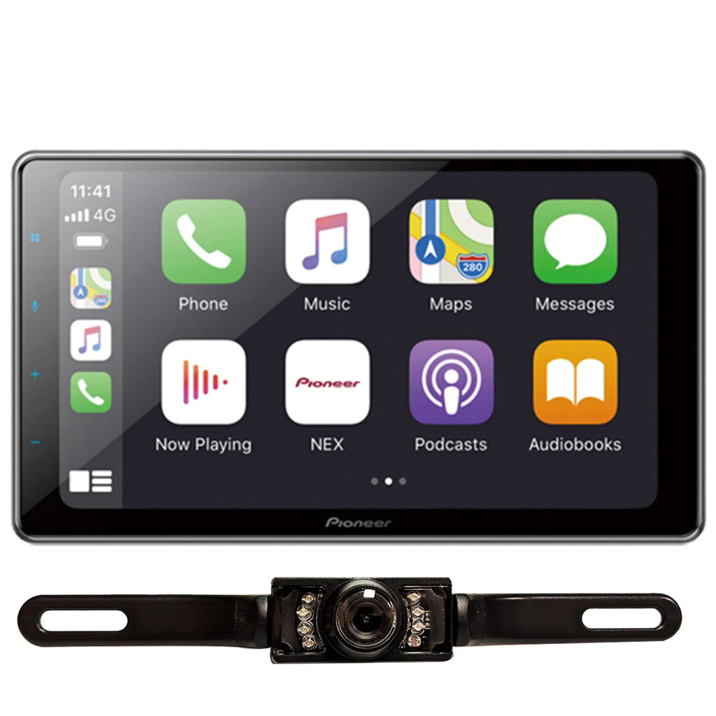 & Receiver 1-DIN Camera License Pioneer Plate Media New DMH-WT7600NEX Digital 9"