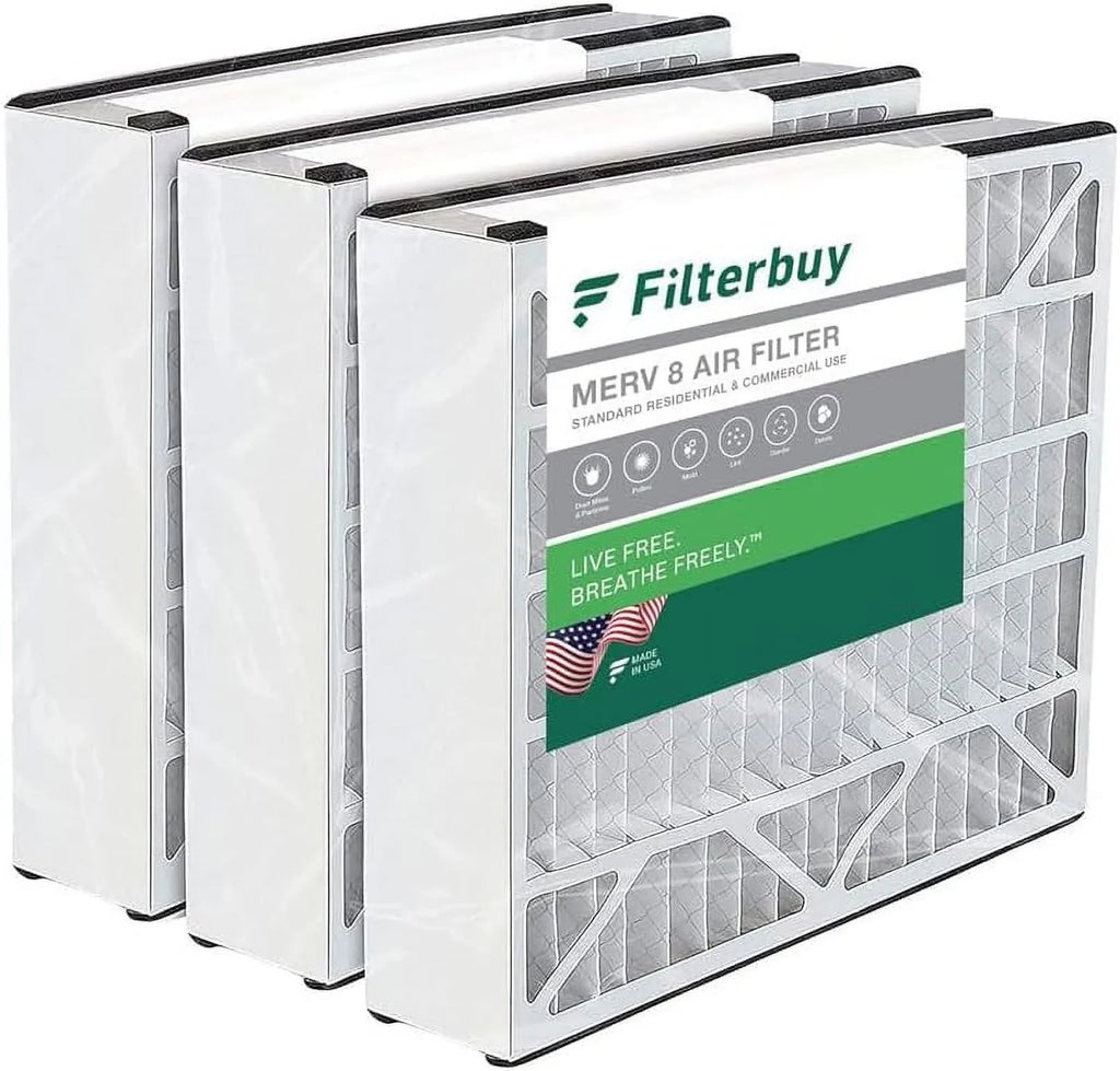 Furnace MERV Filterbuy Air Trion 20x20x5 Pleated for Air Filters HVAC Bear (3-Pack) AC 255649-103 8