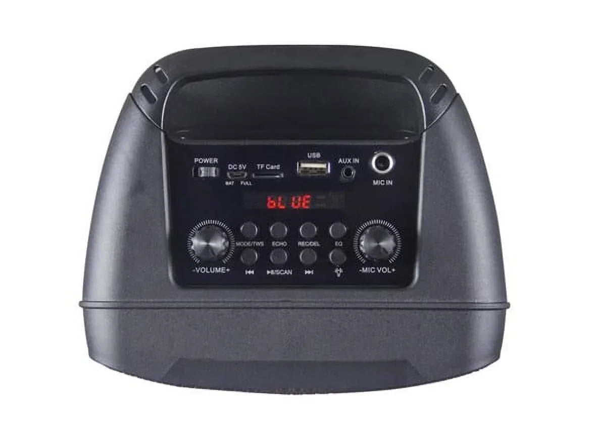 Double-Woofer Mic Box Open 4" w/ - Tower PRPS-1775 BLACK Party Speaker KODAK