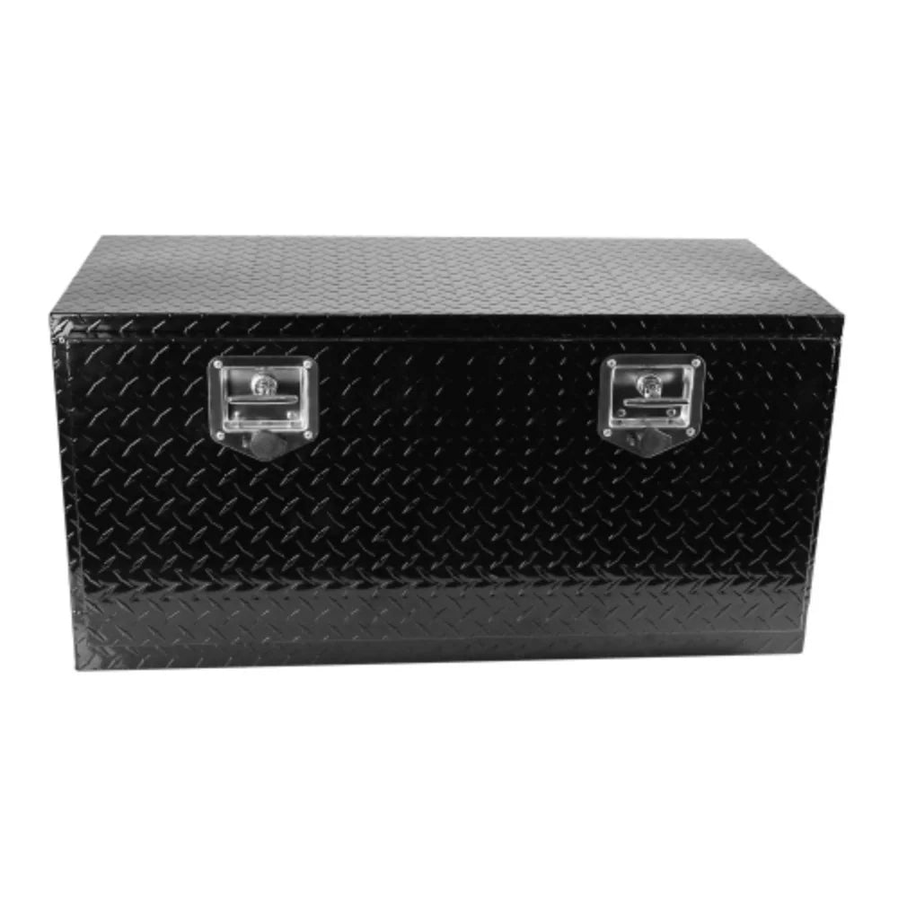 Underbody Aluminum With box Aluminum Black Truck + Tread Black 36"(36"×17.1"×17.9") T-Handle Square Storage+Locks Tool Key Latch 36 + Trailer Heavy + inch Duty Box