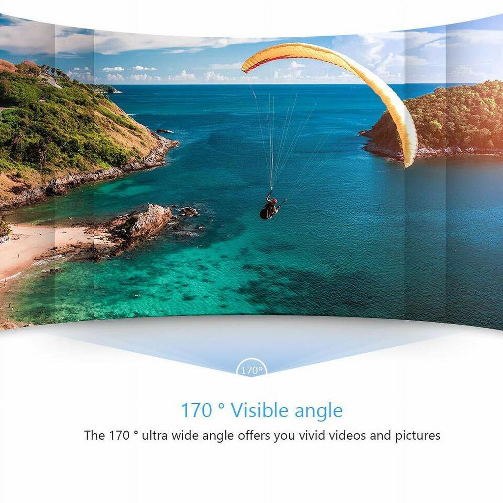 Under Included Action Waterproof, Battery, 30M Sports HD Card, Camera 1080P Carry Case TF Camera