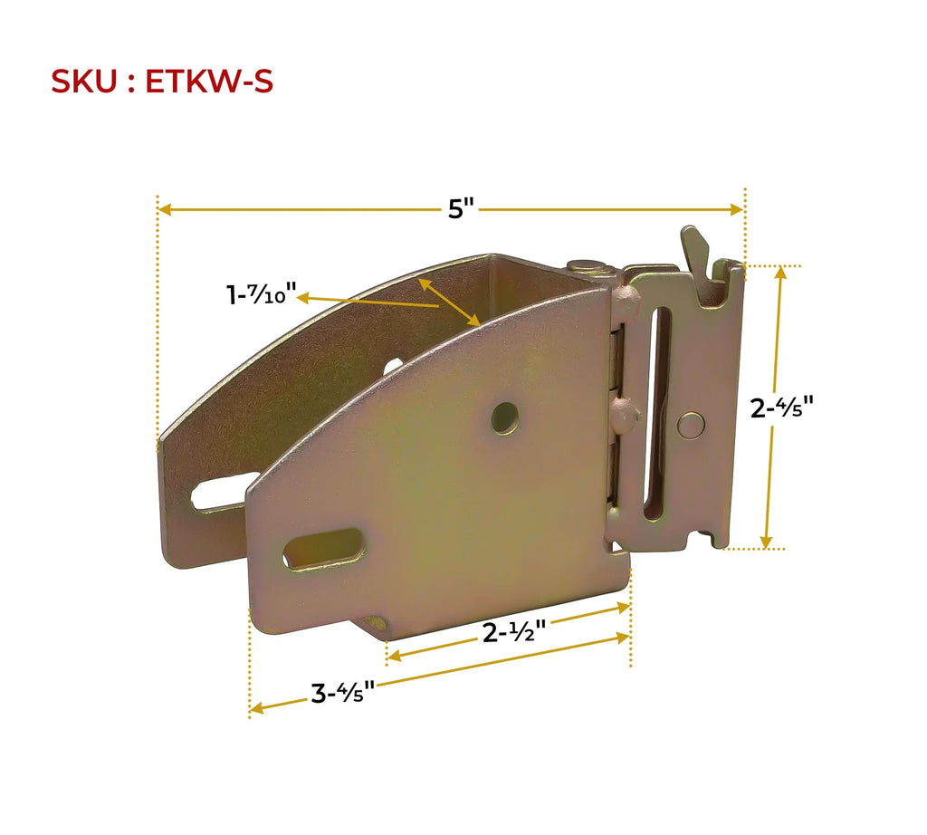Shelf & - Wood for Bracket - E-Track Fitting Brackets Pack) Truck, E-Track Rotating Enclosed Accessories w/ Rail Track Cargo, Beams E Van Trailer, Beam Hinge (4 Socket & Wood 2x6 in 2x4 System