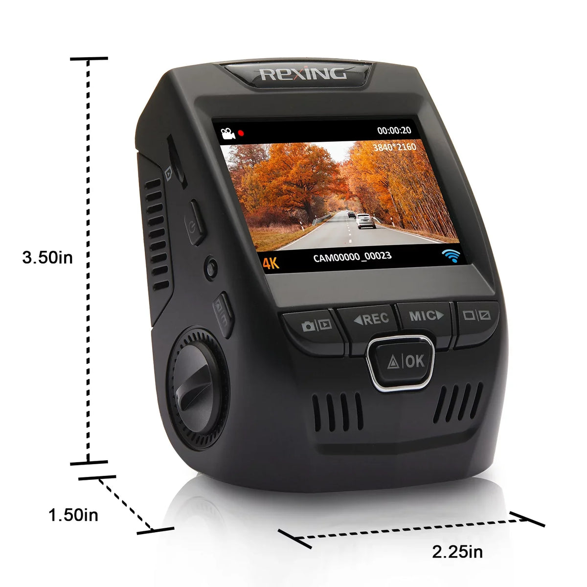 Car HD Cam Dash Ultra Rexing V1-4K