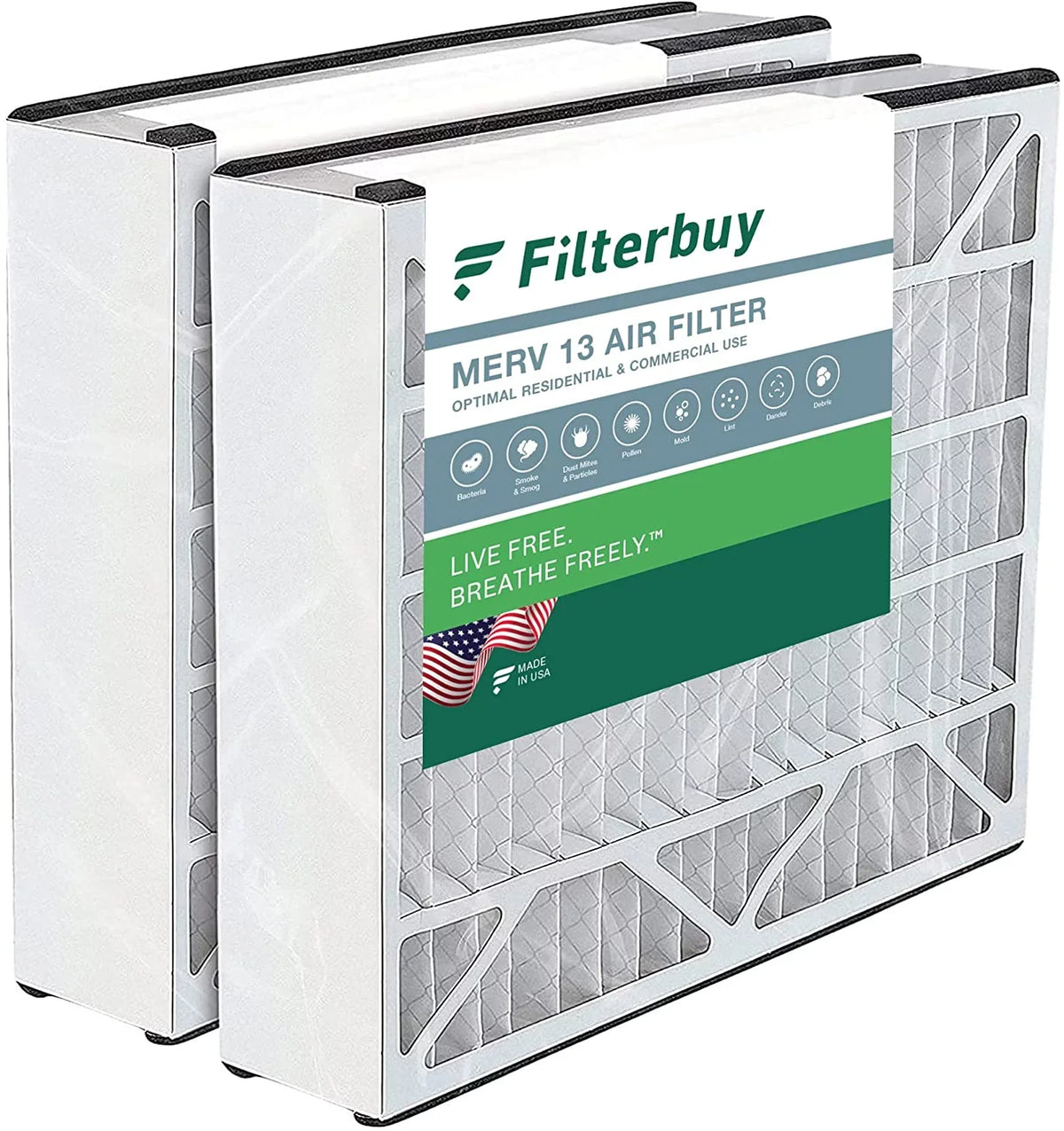 HVAC Pleated Air Filterbuy Furnace MERV 16x25x5 13 AC Filters Bear Trion 255649-105 (2-Pack) for Air