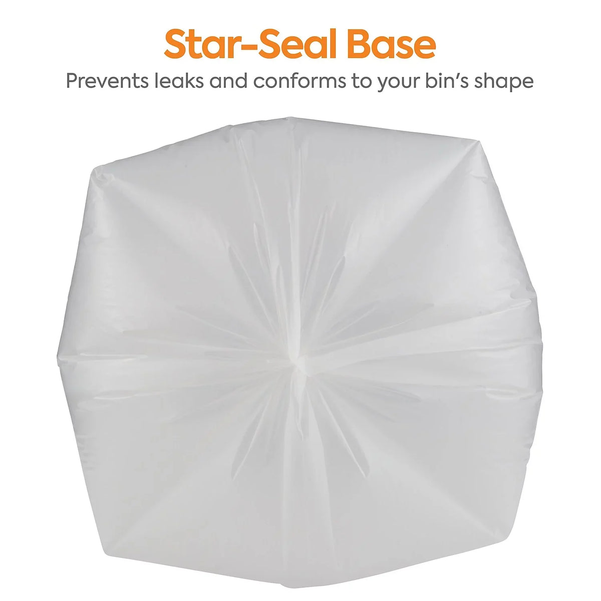 Gallon Bag Trash 1.3 55-60 38" x 58" Industrial Clear Density mil 100 Low Coastwide Professional