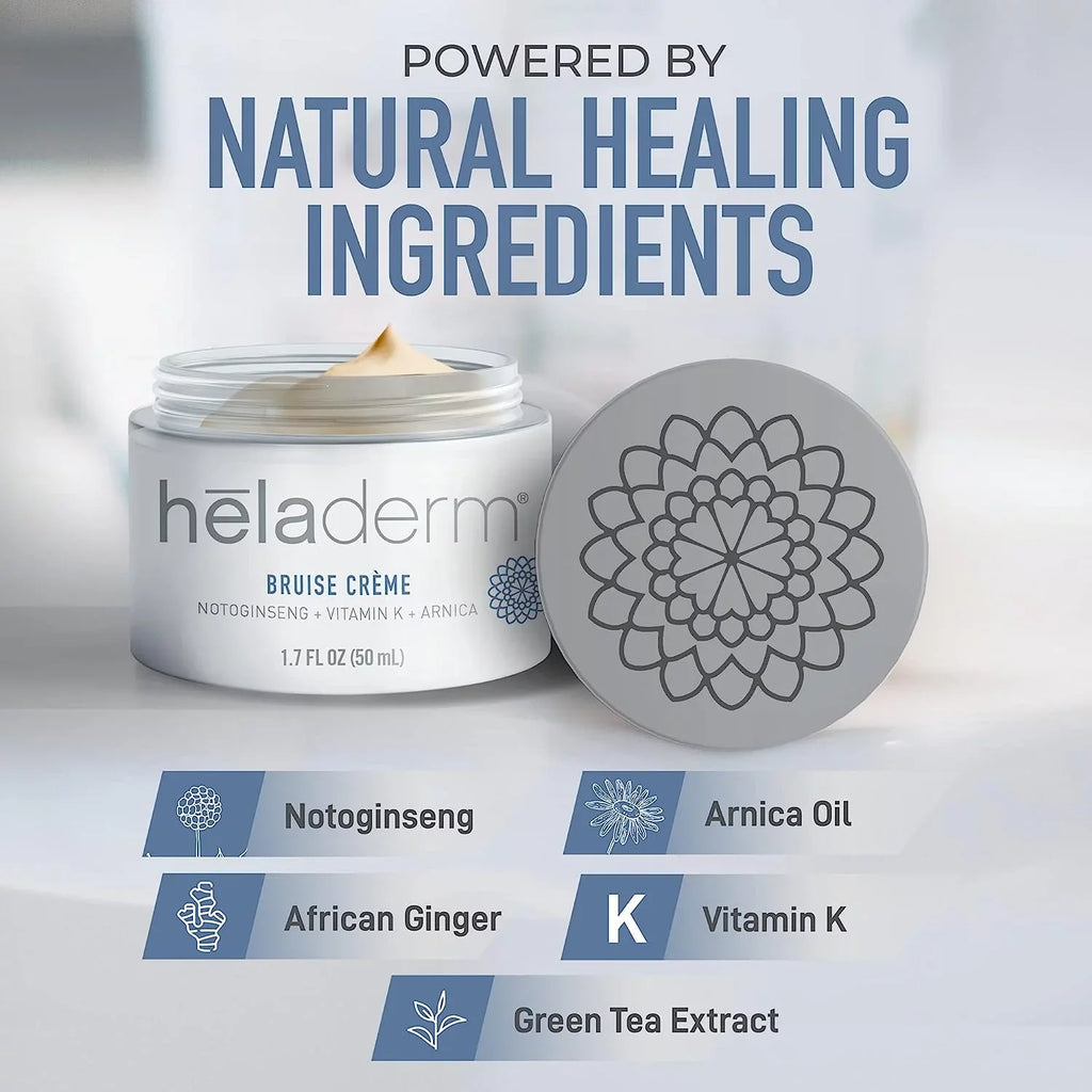 Bruise Healing, Bruise Arnica 1.7 Cream, Swelling Rejuvenates Oil oz Skin, Fast and Skincare, Heladerm