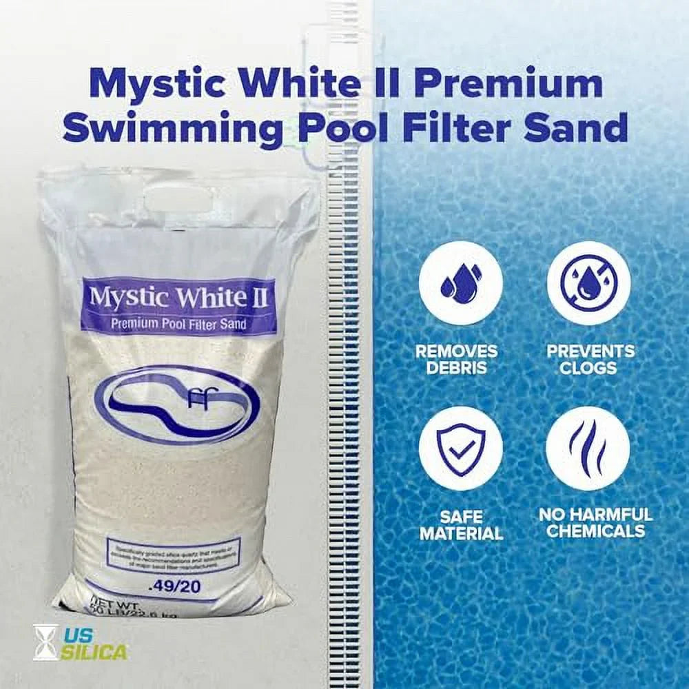 Sand Bag II - Mystic 50lb Filter Pool White Swimming