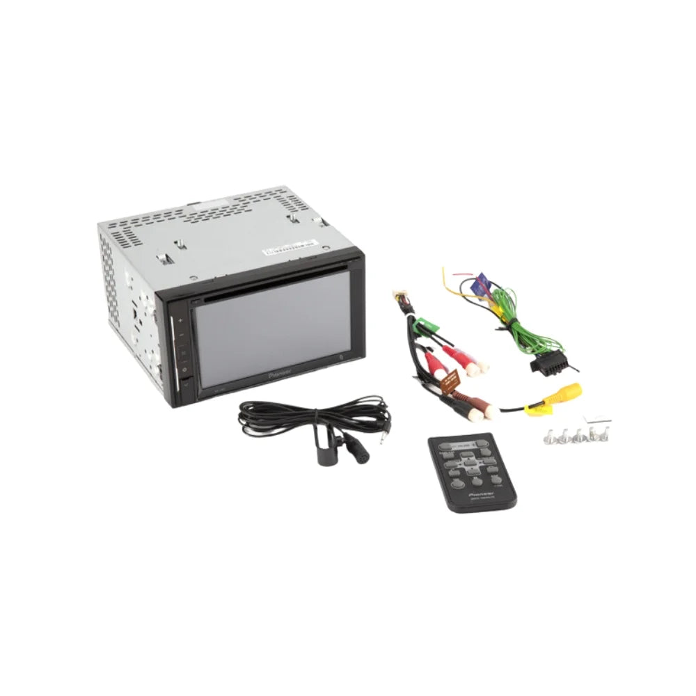 W/Grey Kit - Pioneer Bundle and Car Din Double with / DVD Mounting Toyota Kit - Corolla 2014-2016 Stereo Multimedia for KIT605 Backup Camera, Installation Touchscreen Dash