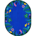 Seas Soothing x in. 5.4 in. - Joy Multi 7.8 1958CC Carpets Oval Rug in