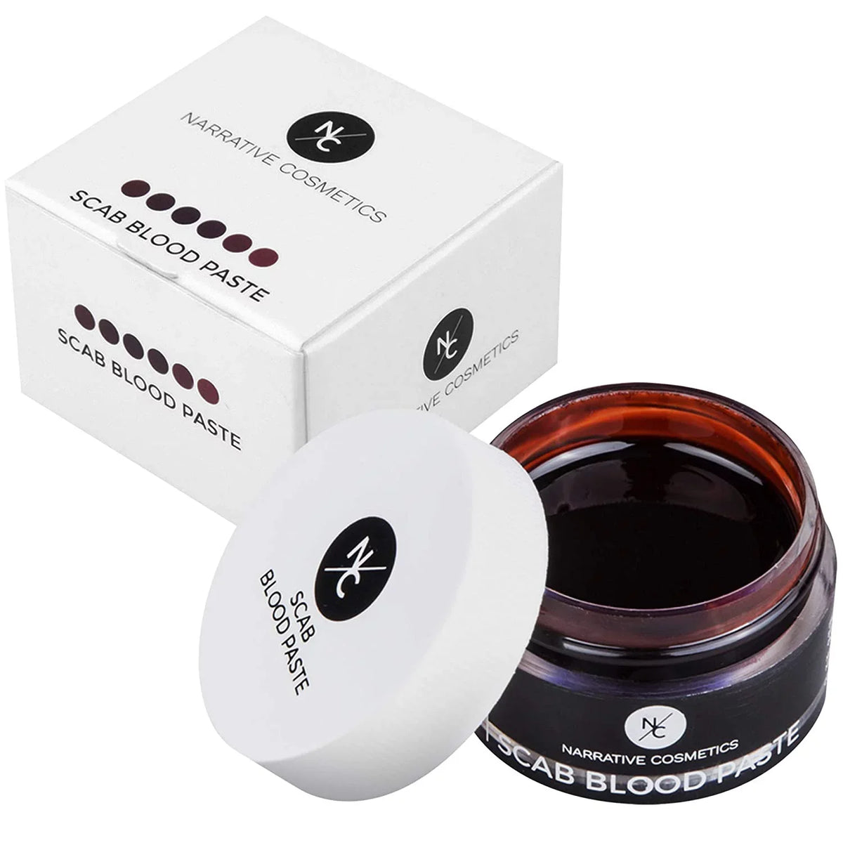 and with FX Kit and Theatrical - - Scar Sponge Special Wheel, Paste, Makeup Blood for Color Effects Sided Double Perfect Foam Spatula, Makeup Block Narrative Cosmetics Starter 6 Scab Wax Bruise