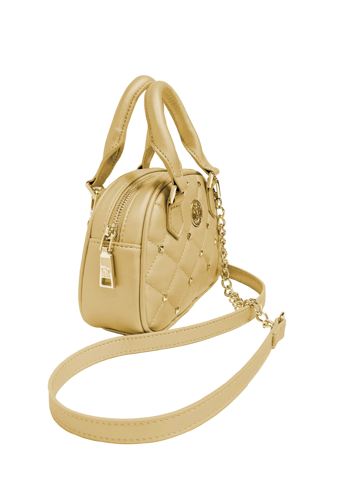 Badgley Metallic Crossbody Gold Dome Bag Mischka