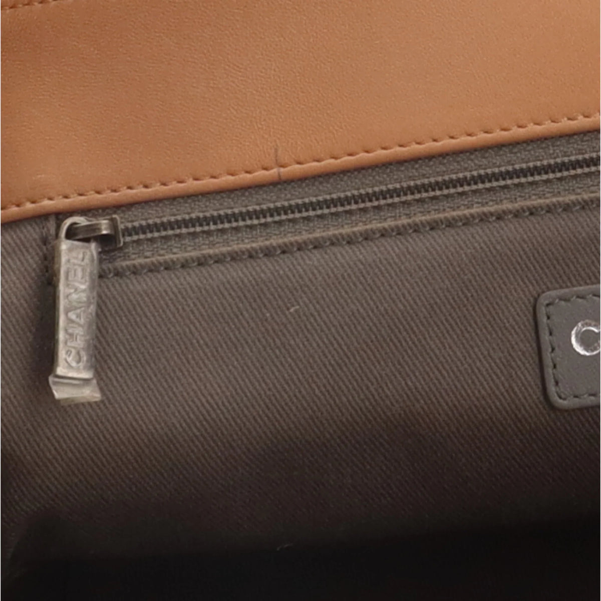 CHANEL Pre-Owned Shoulder Chanel (Good) Boy Beige Chain Ladies BRB10010000013292 Bag Leather