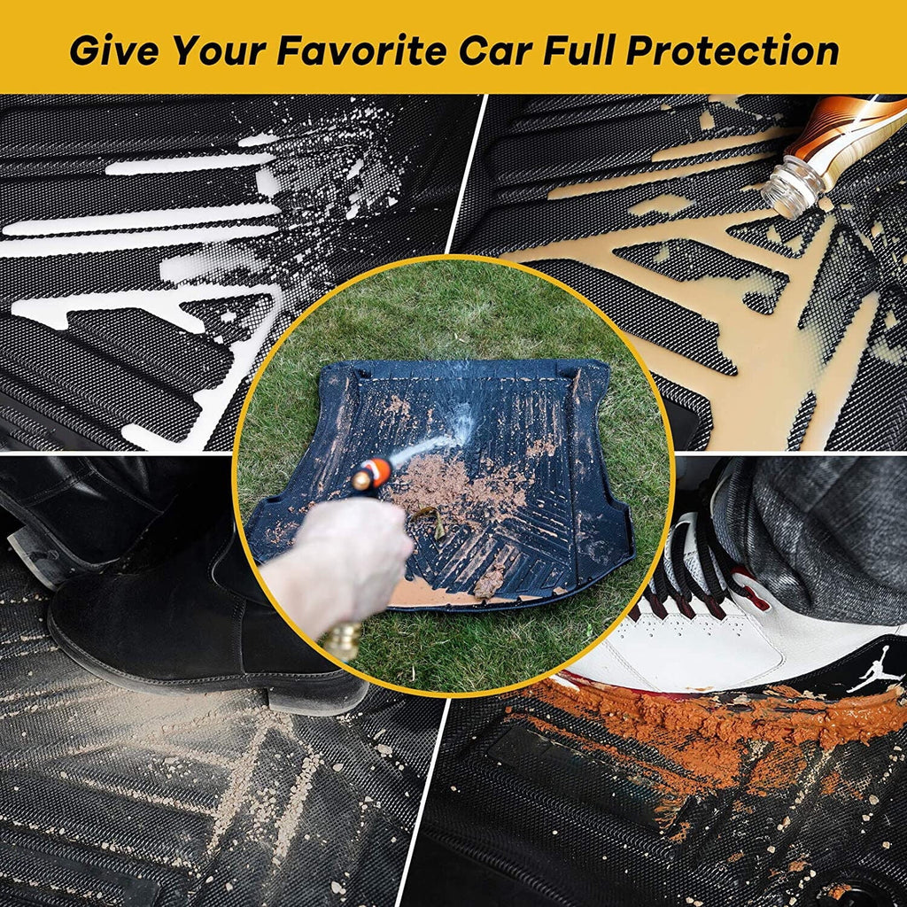 2019-2023 Waterproof Custom for Cherokee TPO Carpets Trunk Liner Jeep Mats Cargo