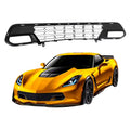 Camera Front C7 Bumper Corvette Black 14-19 For Gloss Lower Grille W/O Chevrolet