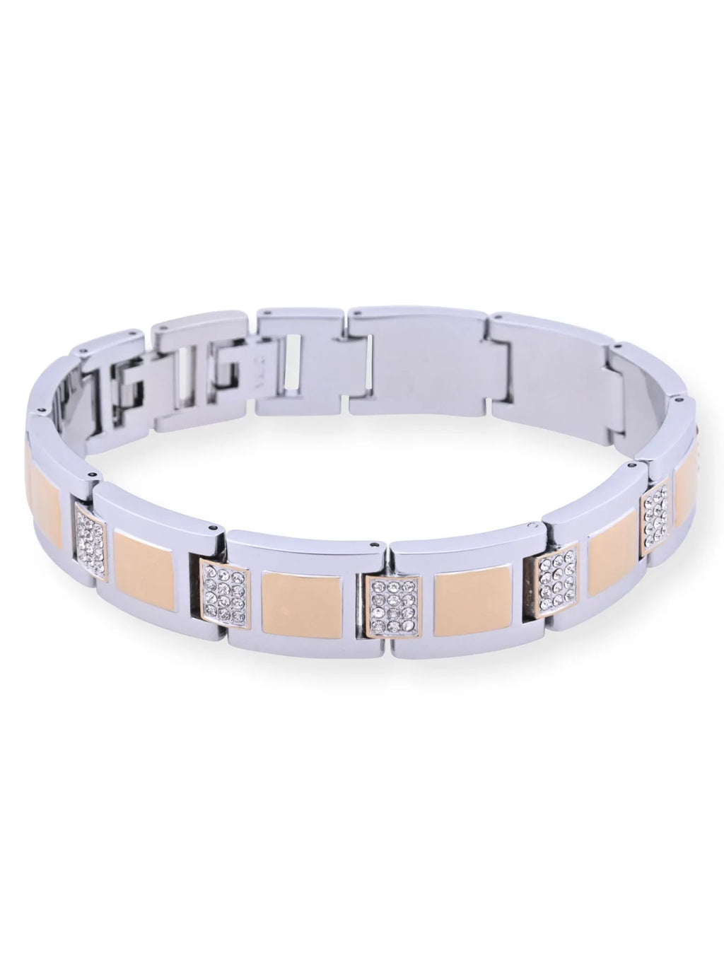 with and Watch Case Alloy Set (FG180015ST) and Male Adult Stones Gold Bracelet and in Silver Elgin