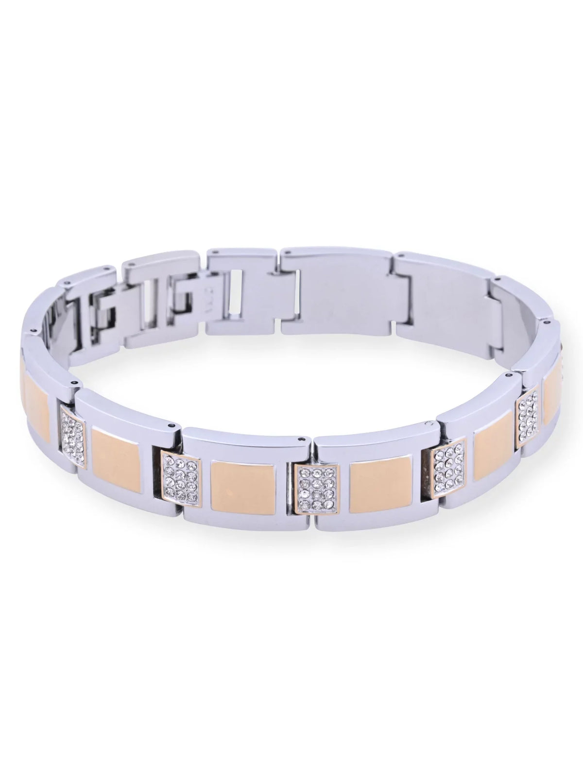 with and Watch Case Alloy Set (FG180015ST) and Male Adult Stones Gold Bracelet and in Silver Elgin