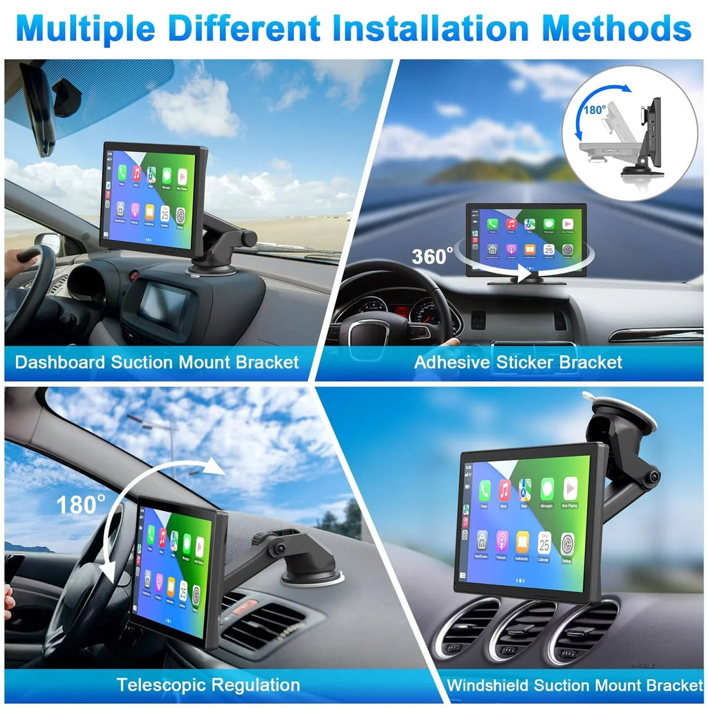 Carplay Camera Play DVR, Touch Car 2.5K Apple Receiver, Screen Navigation, Audio Stereo, Car Mate Cam,1080p Drive Carplay Car Player Inch Multimedia Dash Wireless Radio Backup 9