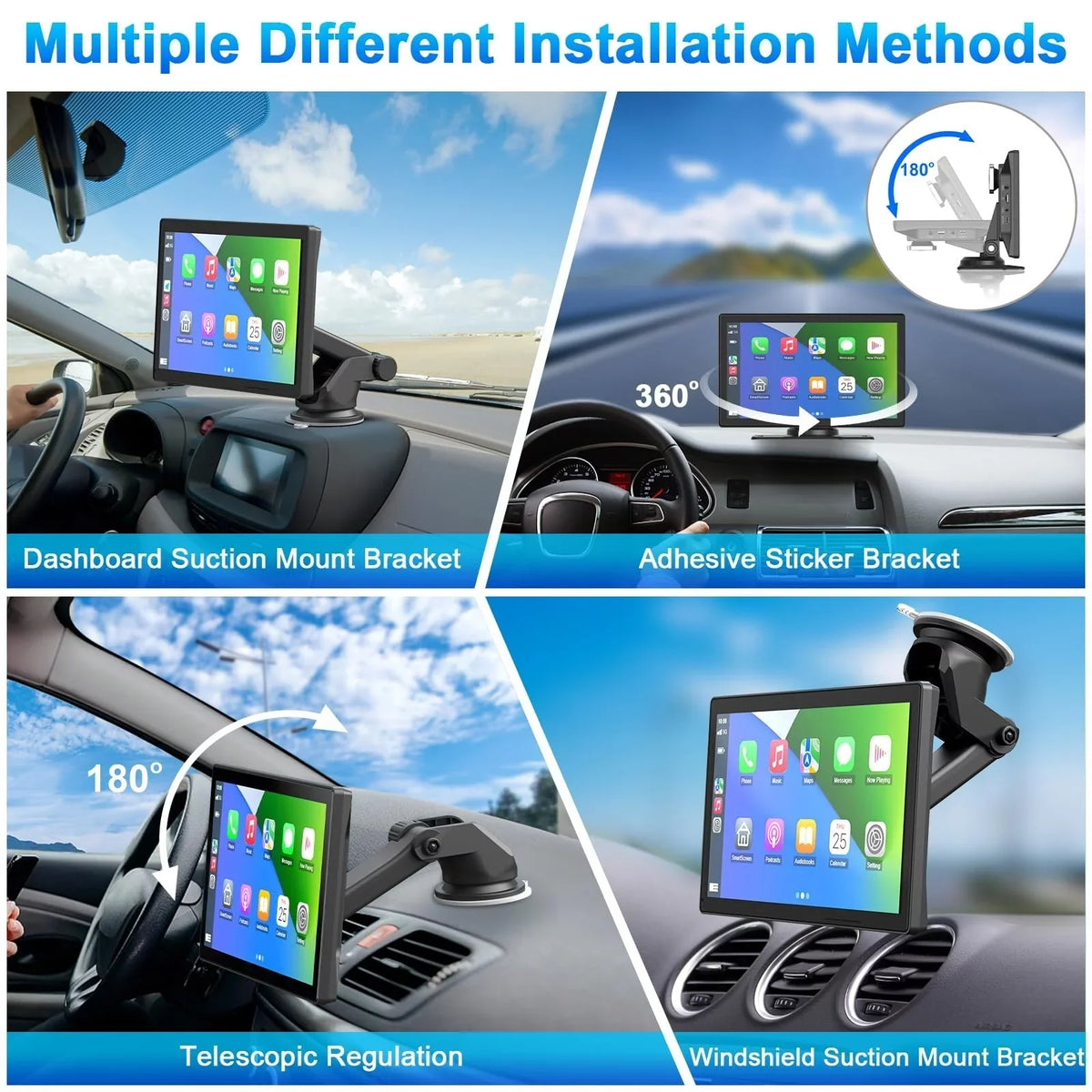 Carplay Camera Play DVR, Touch Car 2.5K Apple Receiver, Screen Navigation, Audio Stereo, Car Mate Cam,1080p Drive Carplay Car Player Inch Multimedia Dash Wireless Radio Backup 9