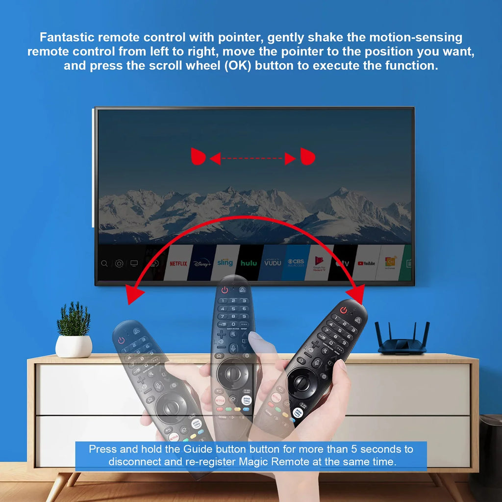 Magic New 4K UHD Function Remote Video NanoCell 8K OLED LG Google/Alexa, AN-MR20GA Voice Pointer Replacement Netflix QNED and Hot Prime Models for with Control Keys,