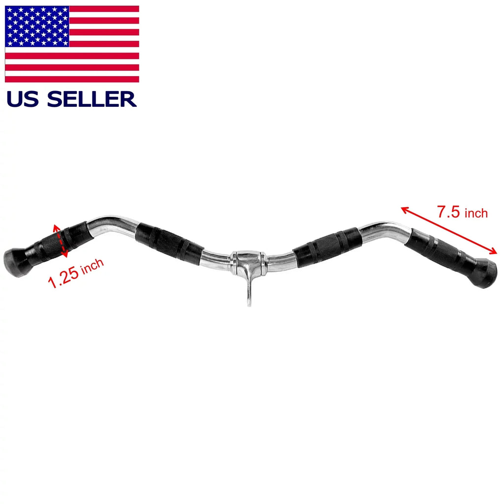 30 curl bar accessories workout men tricep pushdown handle triceps Fitness Maniac down pull cable attachments gym exercise attachment tricept home bar inches for machine
