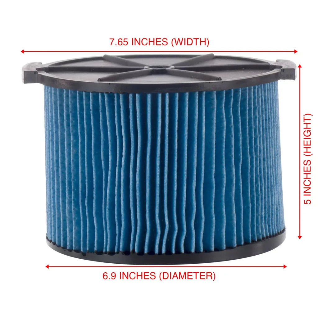 Part Wet 3-Layer Dust 3-4.5 Compatible with Dry Replacement 26643 Vacuums Cartridge 3 Pack Gallon Portable RIDGID & Filter Fine VF3500