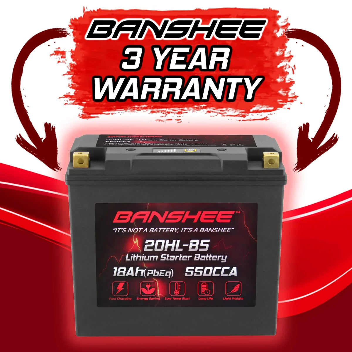 2008 SHO to Banshee Yamaha Compatible 20L-BS Motorsports Battery 2012 FX1800 with WaveRunner LiFePO4 FX